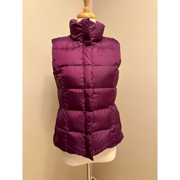 Eddie Bauer Jackets & Blazers - Eddie Bauer Womens Premium Goose Down Puffer Vest Plum Purple Sz Small